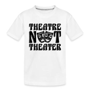 Théâtre Pas Théâtre Comédie Dramatique Acteur de théâtre - T-shirt bio Premium Enfant - blanc - Devant