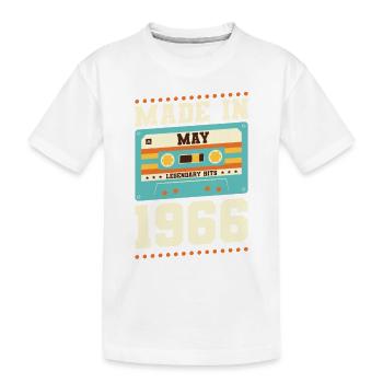 49th birthday May Born in 1974 Gift idea - Kids' Premium Organic T-Shirt - white - Front