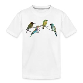 Bee-eaters - Hounds - Birds in Africa - Kids' Premium Organic T-Shirt - white - Front