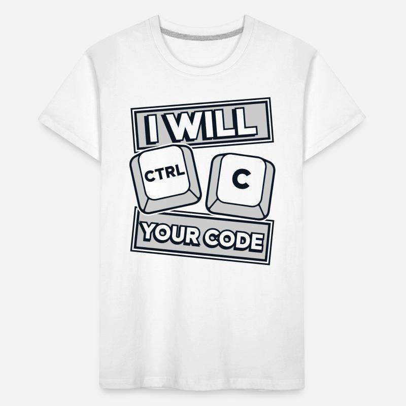 I Will Ctrl C Your Code Developer Coder Kinder Premium Bio T-Shirt