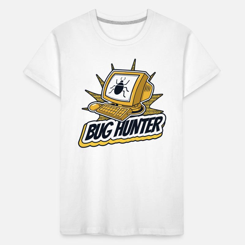 Bug Hunter Softwareingenieur Developer Coder Kinder Premium Bio T-Shirt