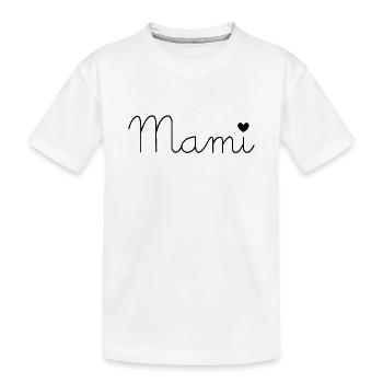 Mama Mami - Kinder Premium Bio T-Shirt - Weiß - Vorne