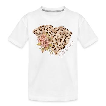 Carte de Caroline du Sud Leo État du Sud - T-shirt bio Premium Enfant - blanc - Devant