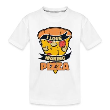 J’adore faire pizza four pizza pizza plateau pizza - T-shirt bio Premium Enfant - blanc - Devant