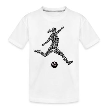Soccer Player Symbols Soccer Soccer Player - Kids' Premium Organic T-Shirt - white - Front