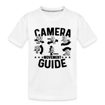 Guide de mouvement de caméra Caméraman Opérateurs de caméra - T-shirt bio Premium Enfant - blanc - Devant