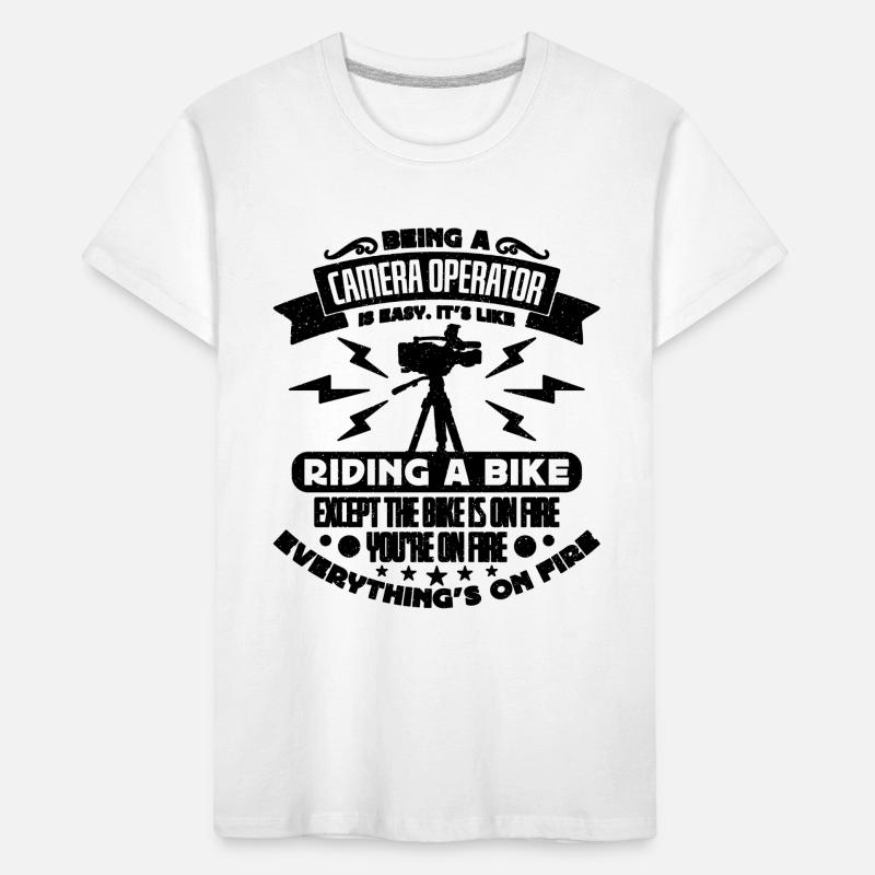 Being A Camera Operator Cameraman Camera Operators Kids' Premium Organic T-Shirt