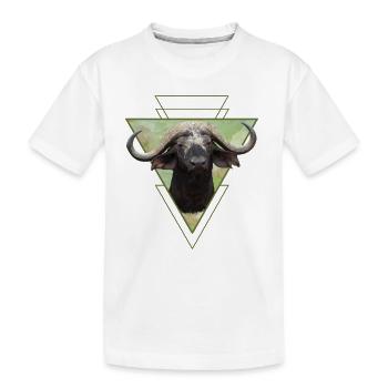 Buffle - Buffle du Cap - Faune sauvage en Afrique - T-shirt bio Premium Enfant - blanc - Devant