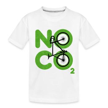 No CO2 - Kids' Premium Organic T-Shirt - white - Front