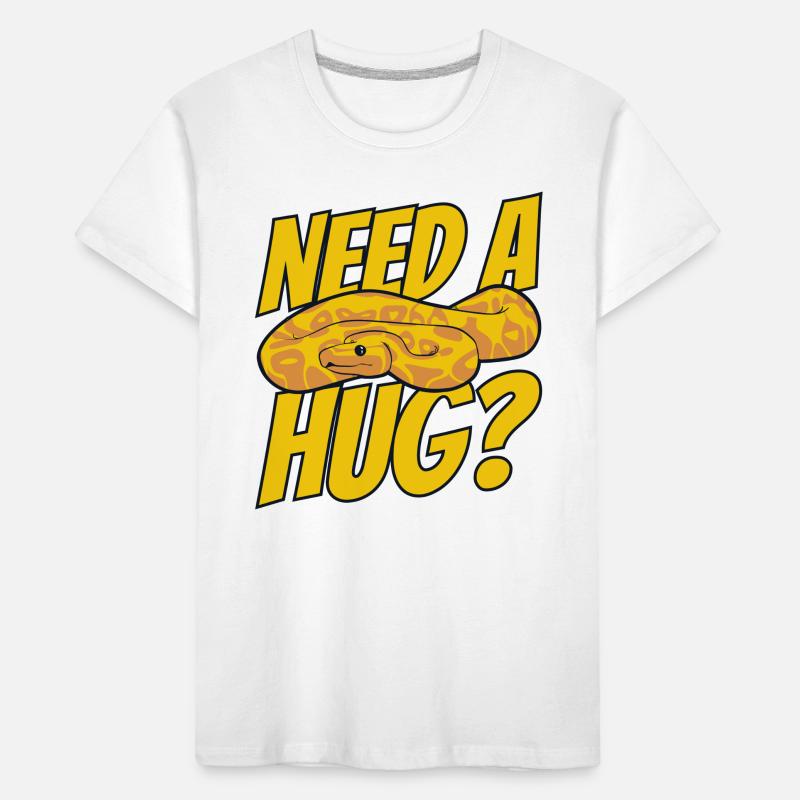 Need A Hug Python Schlange Pythonzüchter Banana Kinder Premium Bio T-Shirt