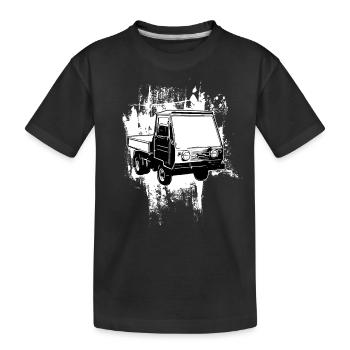Multicar M25 Multicar Neu Multricar Lastkraftwagen - Kinder Premium Bio T-Shirt - Schwarz - Vorne