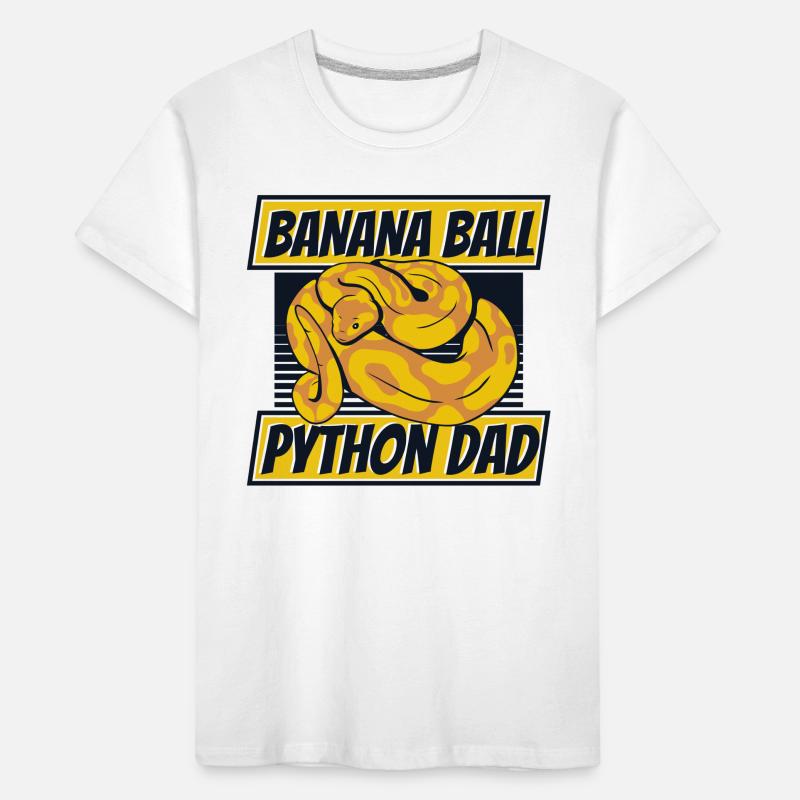 Banana Ball Python Dad Python Snake Banana Kids' Premium Organic T-Shirt
