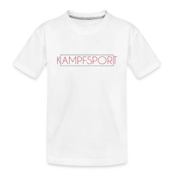Kampfsport MMA Schriftzug - Kinder Premium Bio T-Shirt - Weiß - Vorne