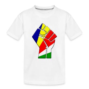 Seychelles Flag Country Pride Ascendance autochtone - T-shirt bio Premium Enfant - blanc - Devant