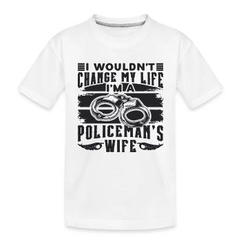 Ne changerait pas ma vie Policier Policiers - T-shirt bio Premium Enfant - blanc - Devant