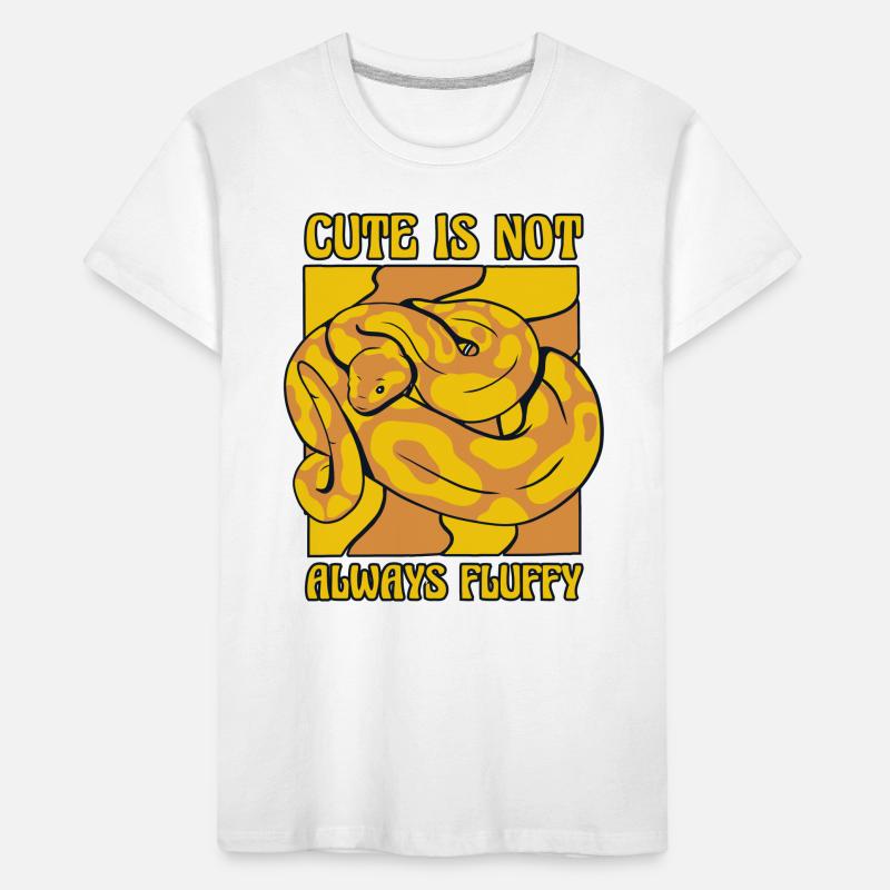 Cute Is Not Always Fluffy Python Snake Banana Kids' Premium Organic T-Shirt