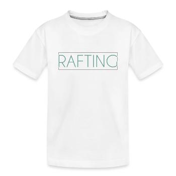 Rafting lettering - Kids' Premium Organic T-Shirt - white - Front