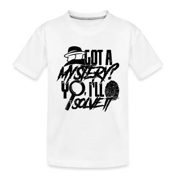 Vous avez un mystère yo je vais le résoudre détectives de police - T-shirt bio Premium Enfant - blanc - Devant
