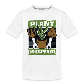 Jardin de jardin de jardin de jardin de jardin murmure de plantes - T-shirt bio Premium Enfant - blanc - Devant