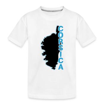 Korsika Wappen - Kinder Premium Bio T-Shirt - Weiß - Vorne