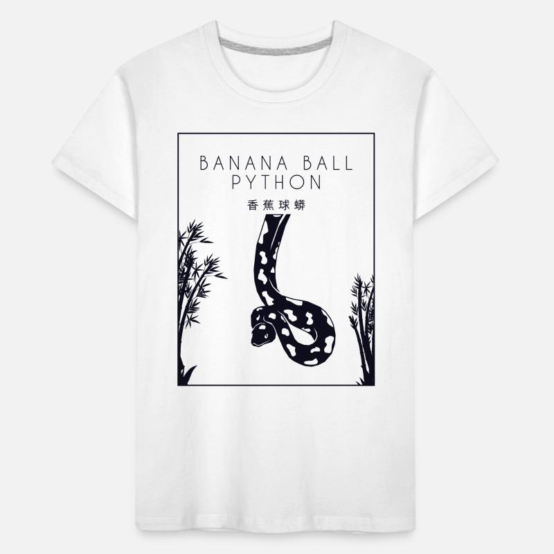 Boule de banane Python Hanzi Chinois Hanzi Snake Banane T-shirt bio Premium Enfant