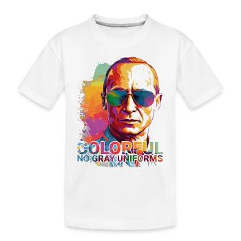 Résistance colorée #Pu - T-shirt bio Premium Enfant - blanc - Devant