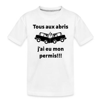 J'ai Eu Mon Permis ! - T-shirt bio Premium Enfant - blanc - Devant