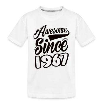 Génial depuis 1967 - T-shirt bio Premium Enfant - blanc - Devant