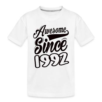 Génial depuis 1992 - T-shirt bio Premium Enfant - blanc - Devant