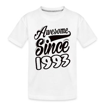 Génial depuis 1993 - T-shirt bio Premium Enfant - blanc - Devant