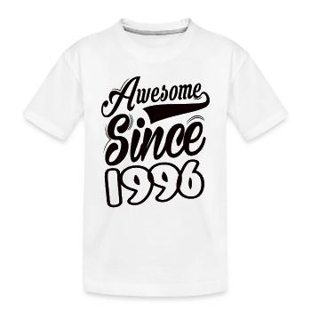 Awesome Since 1996 - Kinder Premium Bio T-Shirt - Weiß - Vorne