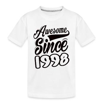 Génial depuis 1998 - T-shirt bio Premium Enfant - blanc - Devant