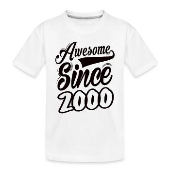 Génial depuis 2000 - T-shirt bio Premium Enfant - blanc - Devant