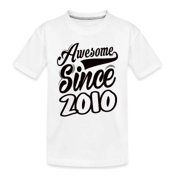 Génial depuis 2010 - T-shirt bio Premium Enfant - blanc - Devant