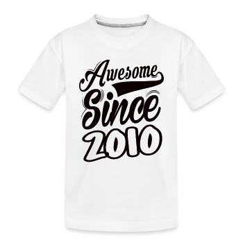 Génial depuis 2010 - T-shirt bio Premium Enfant - blanc - Devant