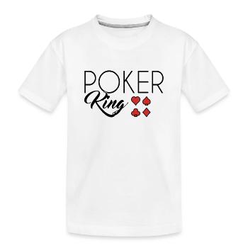 Roi du poker - T-shirt bio Premium Enfant - blanc - Devant