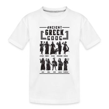 Ancient Greek Gods Myth Greek Mythology Lover - Kids' Premium Organic T-Shirt - white - Front