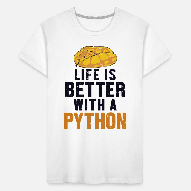 La vie est meilleure avec une boule de banane serpent Python T-shirt bio Premium Enfant