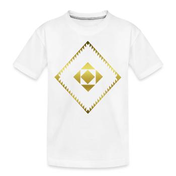 Forme géométrique - Graphique - Abstrait - Géométrie - T-shirt bio Premium Enfant - blanc - Devant