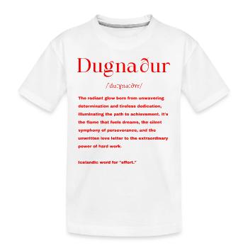 Icelandic Definition - Kids' Premium Organic T-Shirt - white - Front