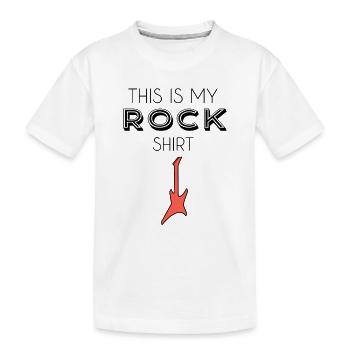 Jupe chemise - T-shirt bio Premium Enfant - blanc - Devant