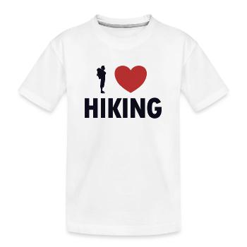 J’adore la randonnée Randonnée Randonnée en montagne - T-shirt bio Premium Enfant - blanc - Devant