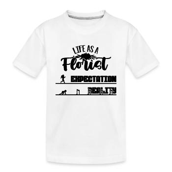 Vie de fleuriste Horticulture Fleuriste Fleuristes - T-shirt bio Premium Enfant - blanc - Devant
