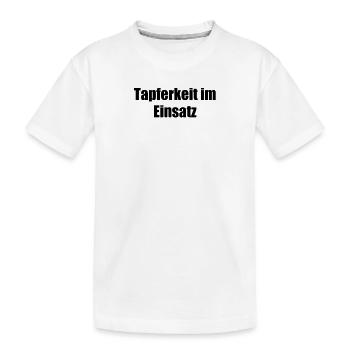 Feuerwehr - Tapferkeit im Einsatz - Kinder Premium Bio T-Shirt - Weiß - Vorne