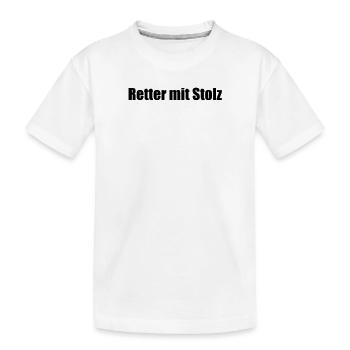 Feuerwehr - Retter mit Stolz - Kinder Premium Bio T-Shirt - Weiß - Vorne