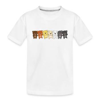 Bear Brotherhood Flag Pride LGBTQ Bears - T-shirt bio Premium Enfant - blanc - Devant