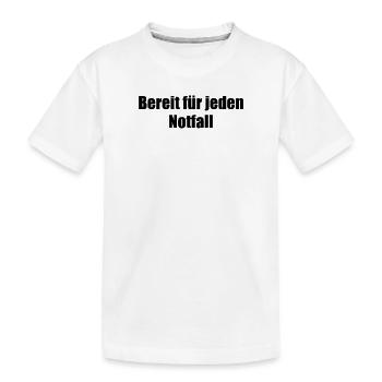 Feuerwehr - Bereit für jeden Notfall - Kinder Premium Bio T-Shirt - Weiß - Vorne
