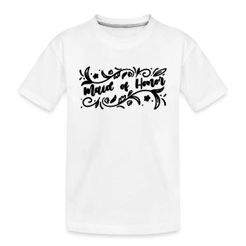 Demoiselle d’honneur Fête de mariage Demoiselle d’honneur - T-shirt bio Premium Enfant - blanc - Devant