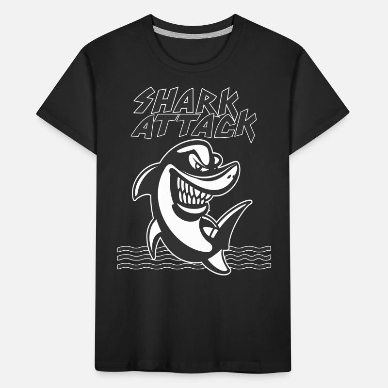 Shark Attack Oceanographer Diver Gift T-shirt bio Premium Enfant