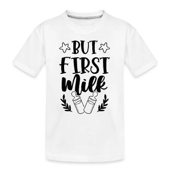 Lait pour bébé - T-shirt bio Premium Enfant - blanc - Devant
